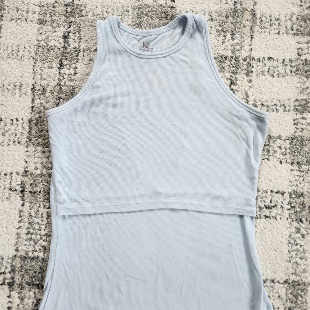 Kindred Bravely Ribbed Bamboo Racerback Nursing Tank Top